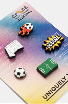 Детские значки для обуви Crocs Futbol 5 Pack 5 шт
