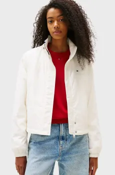 Женская белая куртка ESSENTIAL PADDED FLAG Белый L Tommy Jeans DW0DW21436
