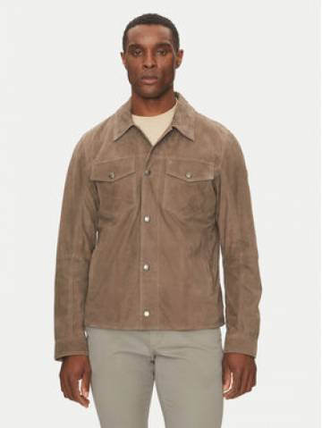 JOOP! Jeans Шкіряна куртка 15 Georg 80000766 Бежевий Regular Fit JOOP! Jeans Шкіряна куртка 15 Georg 80000766 Бежевий Regular Fit