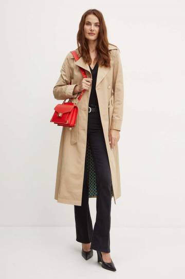 Тренч Marciano Guess DALILA женский цвет бежевый переходной двубортный 4YGL06 7118A Тренч Marciano Guess DALILA женский цвет бежевый переходной двубортный 4YGL06 7118A