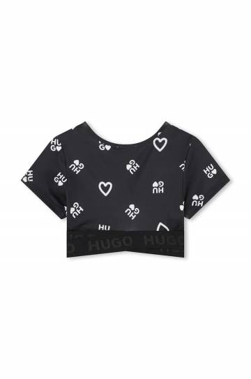Детский топ HUGO цвет чёрный