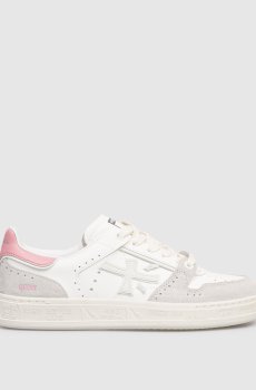 Белые кожаные кроссовки Quinnd