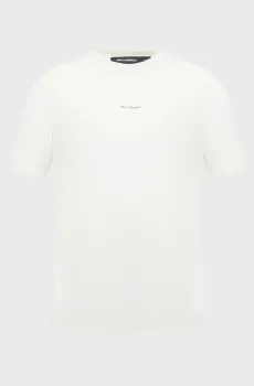 Мужская белая футболка Белый 3XL Karl Lagerfeld 563221.755037;60