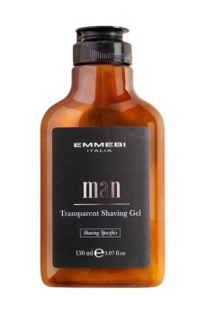 Мужской прозрачный гель для бритья Emmebi Italia Man Transparent Shaving Gel, 150 мл