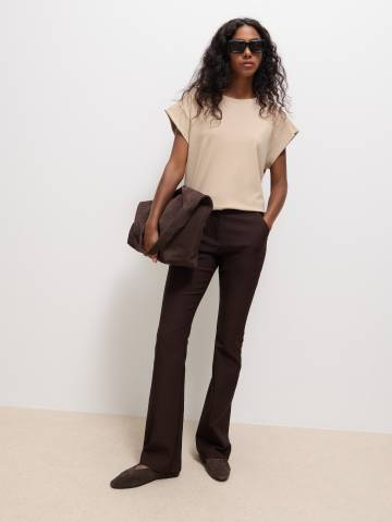 Mohito - Штани з розкльошеними штанинами - темно-коричневий - 40