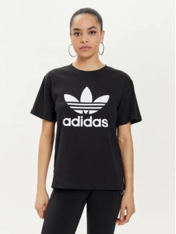 adidas Футболка Trefoil IR9533 Чорний Regular Fit adidas Футболка Trefoil IR9533 Чорний Regular Fit
