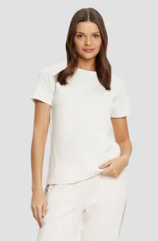 Женская белая футболка Белый S Guess V4YI09.J1314;G6K5