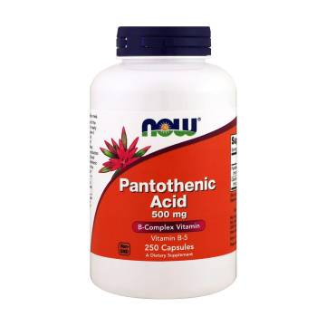 Пантотеновая кислота Витамин B5 NOW foods Pantothenic Acid Vitamin B5, 500 мг, 250 капсул Пантотеновая кислота Витамин B5 NOW foods Pantothenic Acid Vitamin B5, 500 мг, 250 капсул