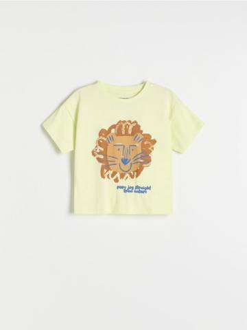 Reserved - BABIES` T-SHIRT - жовто-зелений - 276CJ-71X Reserved - BABIES` T-SHIRT - жовто-зелений - 276CJ-71X
