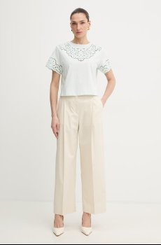 Хлопковая футболка Twinset