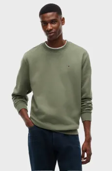 Мужской зеленый свитшот REG S FLAG Зеленый M Tommy Jeans DM0DM20741