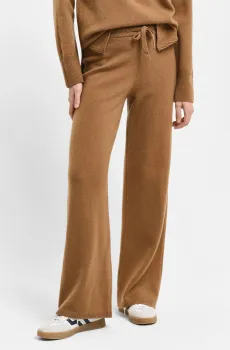 Женские коричневые шерстяные брюки WOOL KNITTED Коричневый S Gant 4150331