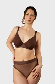 Женский коричневый бюстгальтер Коричневый 70C brabrabra SLZ26201308