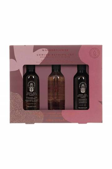 Набор масел для ванны Wanderflower Unwind Bathing Set 3 шт Набор масел для ванны Wanderflower Unwind Bathing Set 3 шт