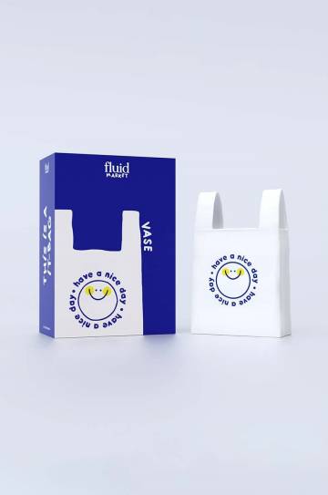 Декоративная ваза Fluid Market Plastic Bag Vase Декоративная ваза Fluid Market Plastic Bag Vase