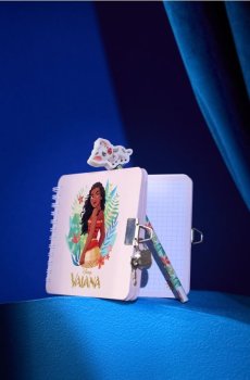 Набір: блокнот із замком і олівець Vaiana 2 pack - різнобарвний