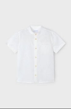 Детская рубашка с примесью льна Mayoral