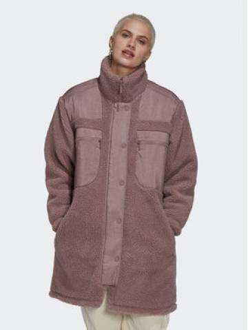 adidas Демісезонна куртка Sherpa HK5257 Рожевий Regular Fit adidas Демісезонна куртка Sherpa HK5257 Рожевий Regular Fit