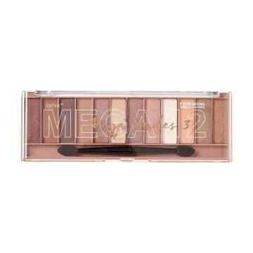Палетка теней для век technic Mega 12 Eyeshadow Mega Nudes 3, 18 г Палетка теней для век technic Mega 12 Eyeshadow Mega Nudes 3, 18 г