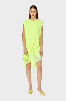 Женское желтое платье D-ROLLETTY Желтый XS Diesel A08843 0AIJT