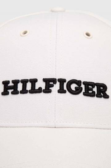 Кепка Tommy Hilfiger цвет белый с аппликацией Кепка Tommy Hilfiger цвет белый с аппликацией
