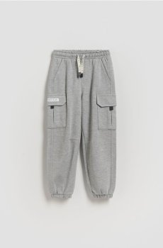 Reserved - Трикотажні штани oversize - світло-сірий - 801DO-09M