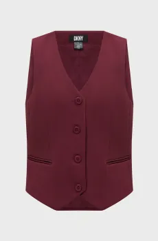 Женский бордовый жилет Бордовый 2 DKNY UG3VX083