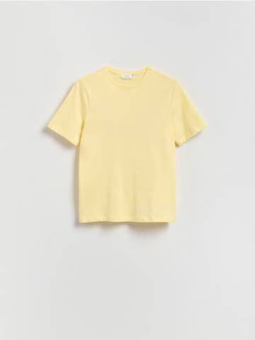 Reserved - Футболка з мерсеризованої бавовни - нюдовий - VP669-02X