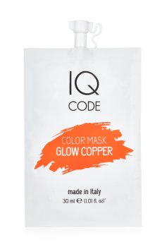 Тонирующая маска для волос IQ code Color Mask Сияющий медный (Glow Copper), 30 мл