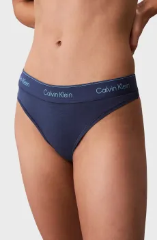Женские синие трусики THONG Синий L Calvin Klein LV00QF8518