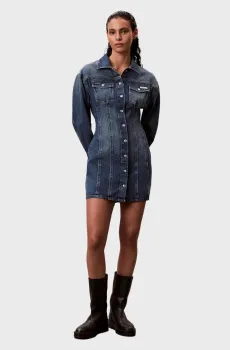 Женское синее джинсовое платье COLD SPRINGS Синий S Calvin Klein Jeans LV047D774G