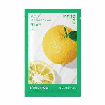 Тканевая маска для лица Innisfree Yuzu Energy Mask, 22 мл Тканевая маска для лица Innisfree Yuzu Energy Mask, 22 мл