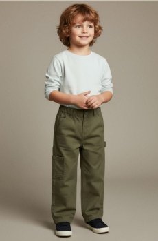 Джинси вільного крою - темно-зелений