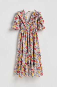 Reserved - Сукня-максі з візерунком - лавандовий - 527IY-04X