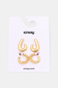 Сережки, 2 пари - золотий