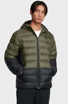 Мужской зеленый пуховик LEGEND DOWN HOODED JACKET Зеленый XL Under Armour 1385837-390