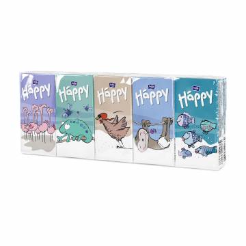 Бумажные носовые платки Bella Baby Happy 3-слойные, 9*10 шт Бумажные носовые платки Bella Baby Happy 3-слойные, 9*10 шт