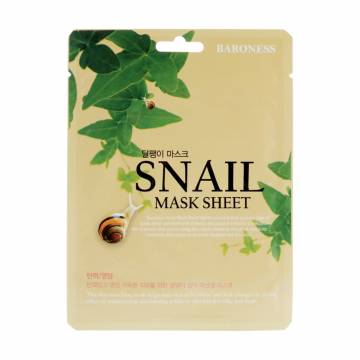 Тканевая маска для лица Baroness Snail Mask Sheet с муцином улитки, 21 г Тканевая маска для лица Baroness Snail Mask Sheet с муцином улитки, 21 г