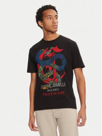 Just Cavalli Футболка 77OAHA14 Чорний Regular Fit Just Cavalli Футболка 77OAHA14 Чорний Regular Fit