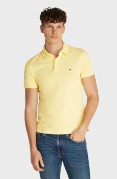 Мужское желтое поло CORE 1985 SLIM Желтый M Tommy Hilfiger MW0MW17771