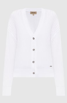 Белый кардиган