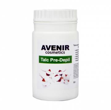 Тальк для депиляции и шугаринга Avenir Cosmetics Talc Pre-Depil нейтральный, 50 г Тальк для депиляции и шугаринга Avenir Cosmetics Talc Pre-Depil нейтральный, 50 г