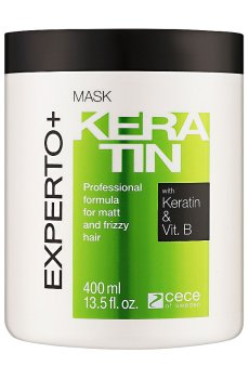 Маска EXPERTO+ Keratin Mask для восстановления волос, с кератином, 400 мл