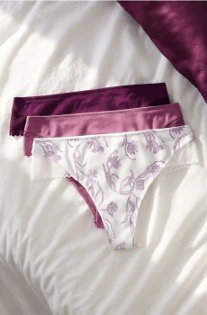 Труси-бразиліана, 3 пари - різнобарвний