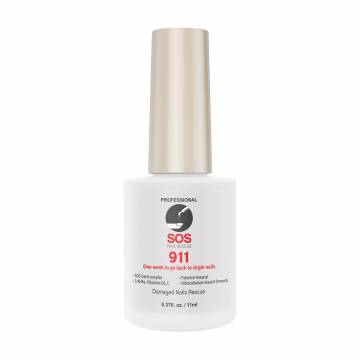 Восстанавливающее средство для сломанных ногтей SOS Nail Rescue 911 One Week To Go Back To Virgin Nails, 11 мл Восстанавливающее средство для сломанных ногтей SOS Nail Rescue 911 One Week To Go Back To Virgin Nails, 11 мл
