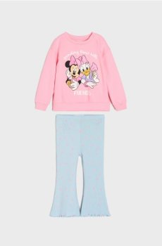 Комплект зі світшоту й легінсів Minnie and Daisy - рожевий