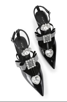 Кожаные туфли Kurt Geiger London Bow Point Gladiator Court