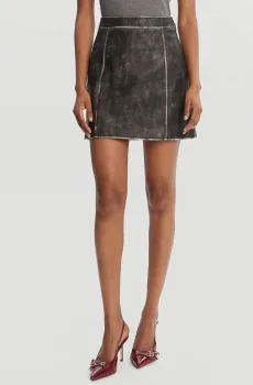 Женская темно-серая юбка Серый S Guess W5YD46.WHDI0;JTMU