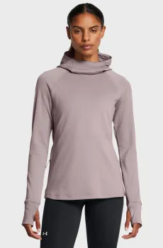 Женское пудровое худи UA LE CW Balaclava Hoodie Розовый XS Under Armour 1386350-015