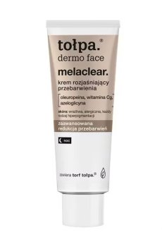 Осветляющий ночной крем для лица Tolpa Dermo Face Melaclear. против гиперпигментации, 40 мл